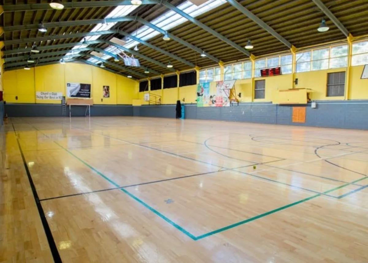 Main court at Lagoon Stadium, Panmure