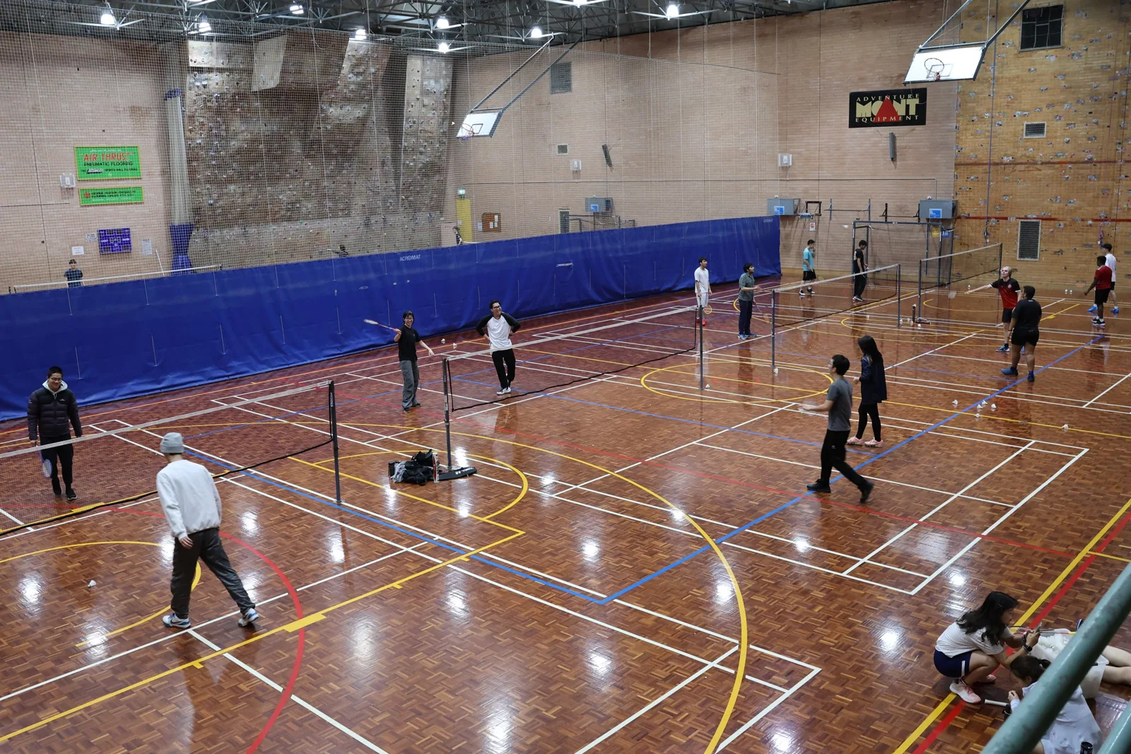 Old Hall courts at ANU Sport, Acton