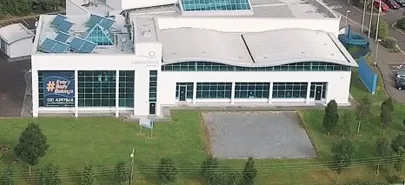 LeisureWorld Churchfield leisure centre, across the road from its pitches