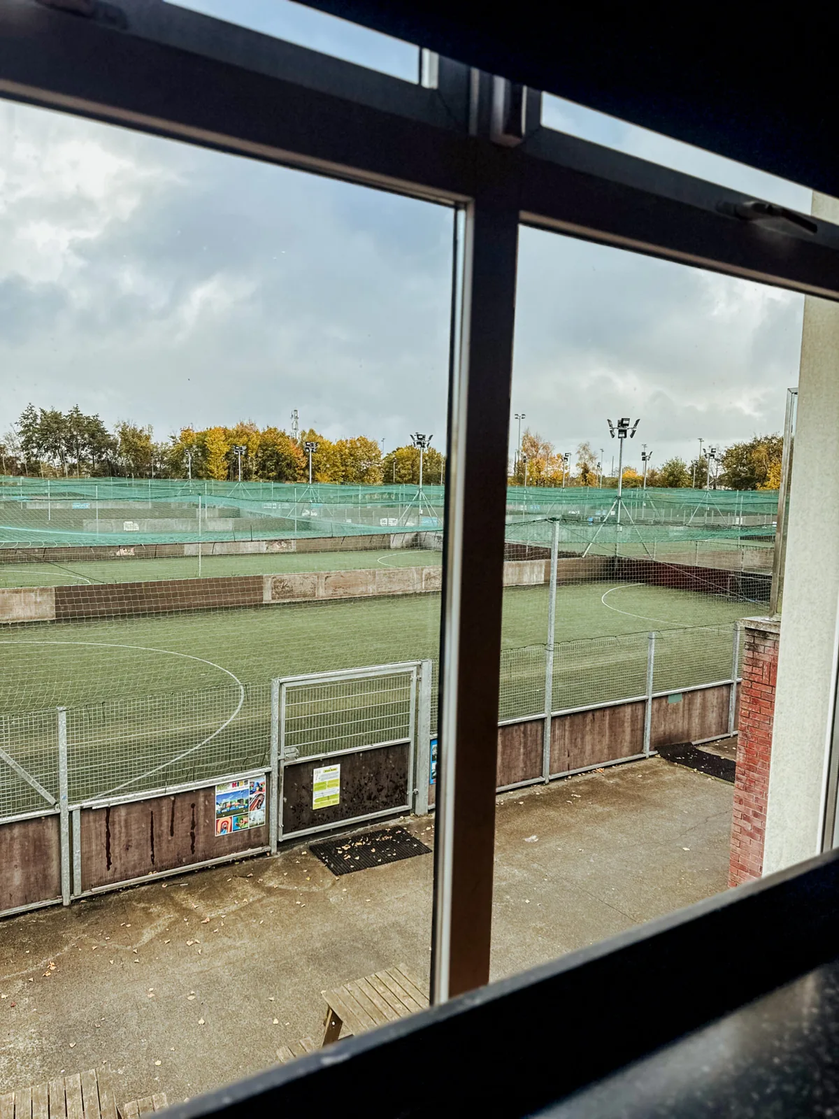 5-a-side pitches at Astropark Coolock, seen from the sports bar