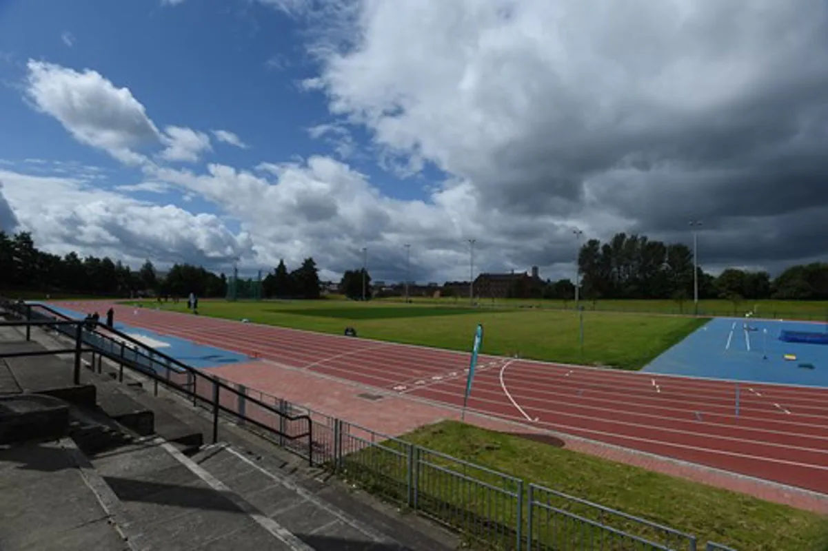 Grass pitch and running track at Crownpoint Sports Complex