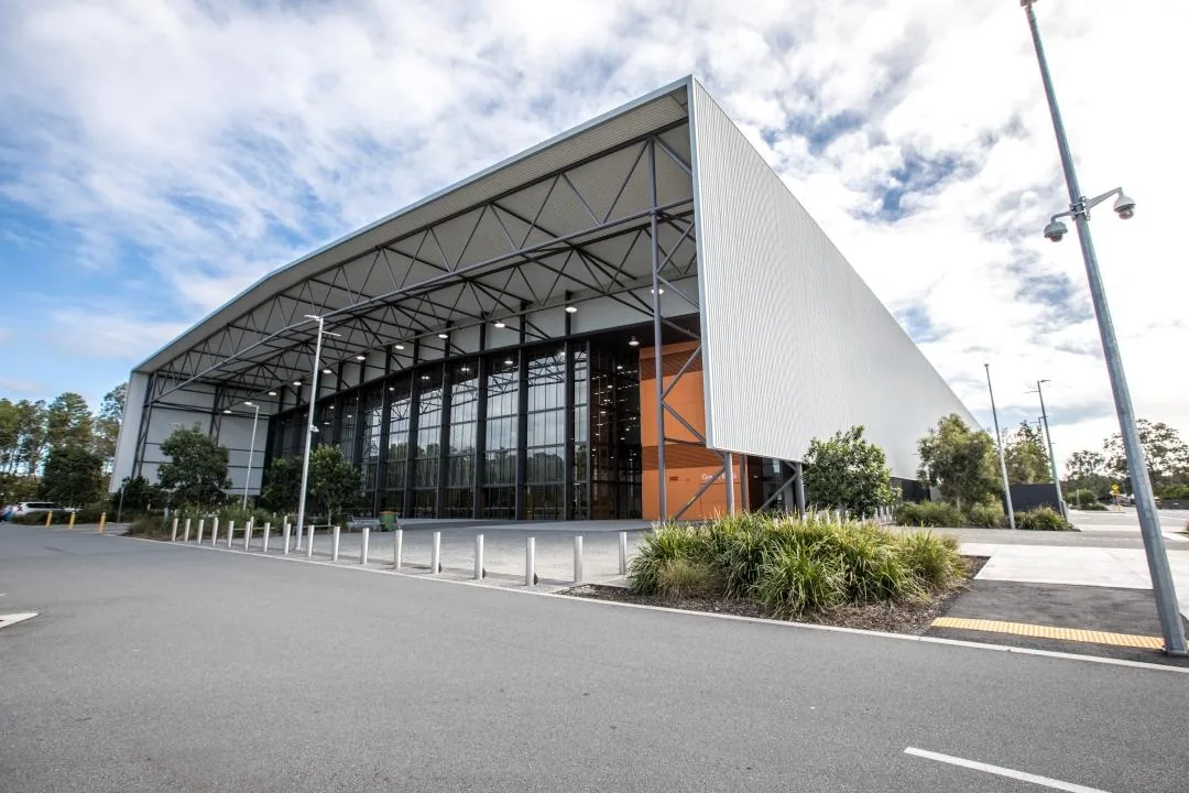 Coomera Indoor Sports Centre building on Beattie Road
