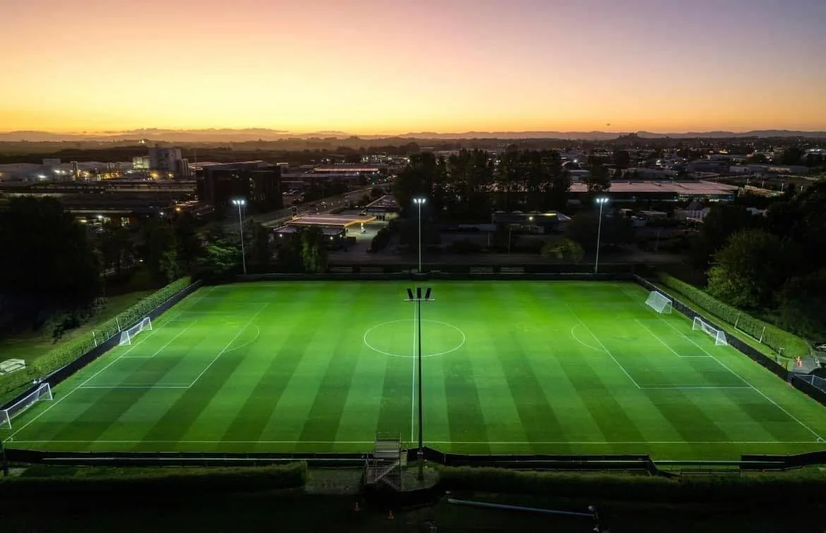 Floodlit number one ground at Gower Park, home of Melville United
