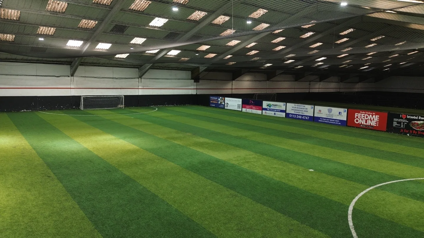 Indoor 5-a-side pitch one at Football World Leeds