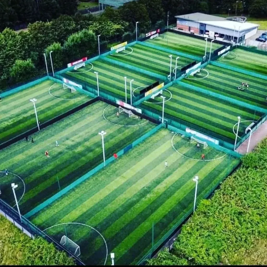 Aerial view of the pitches at GOALS Liverpool North