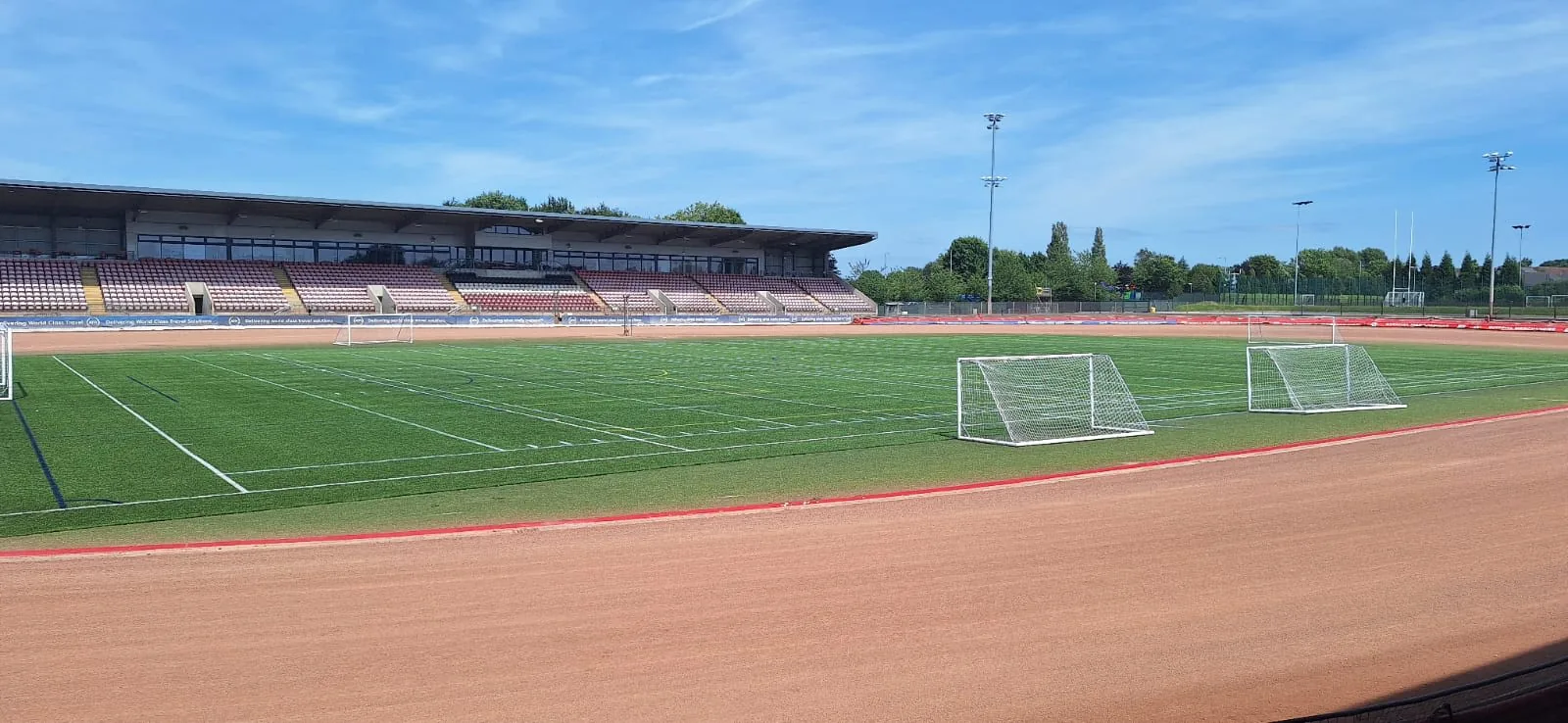 3G stadium pitch inside the speedway track at Belle Vue Sports Village