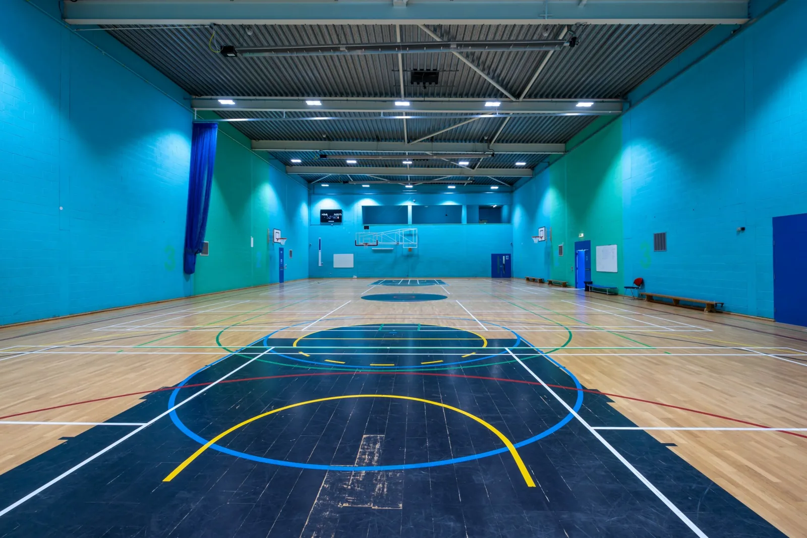 Courtside sports hall at Milton Keynes College, Bletchley