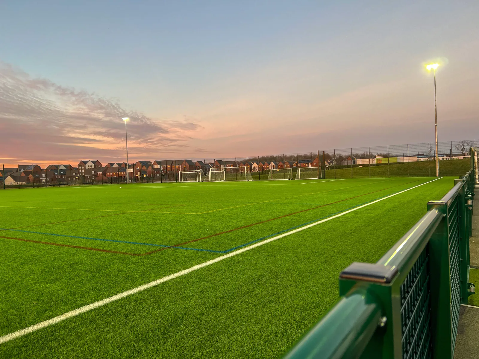 Floodlit 3G pitch at Fairfields Sports Hub