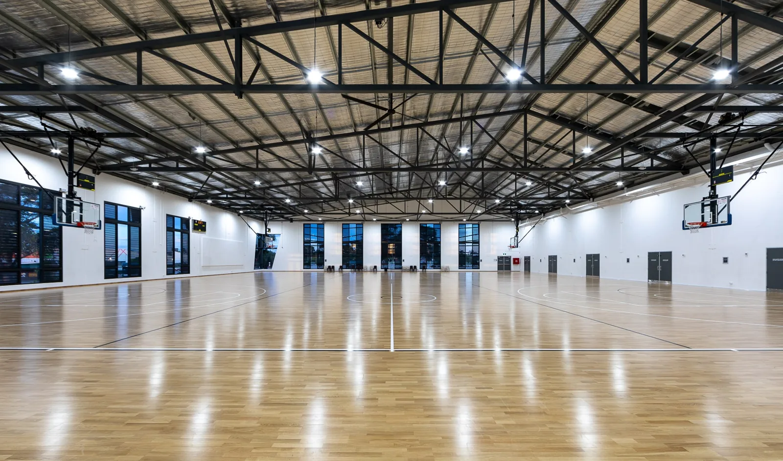 Indoor courts at Morley Sport & Recreation Centre