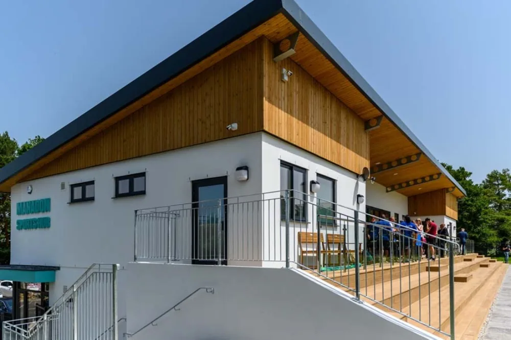 The pavilion at Manadon Sports Hub