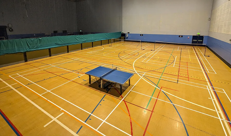 Sports hall at Hillsborough Leisure Centre