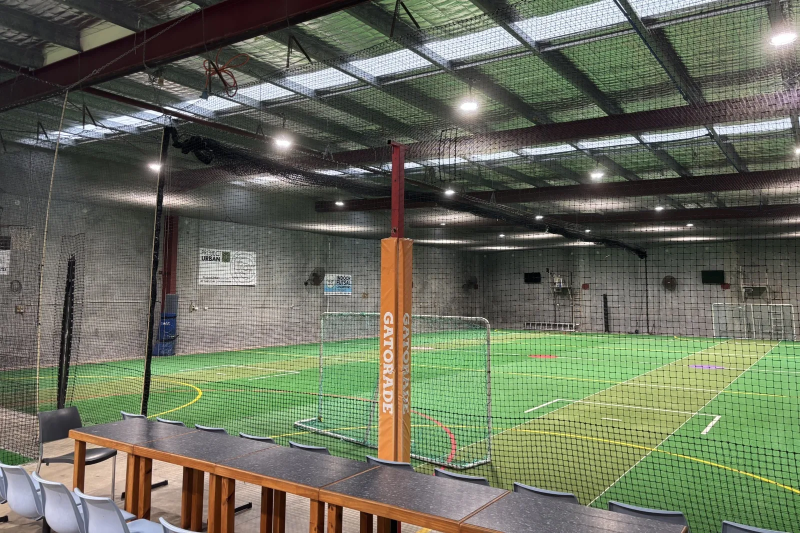 Netted indoor courts at Kawana Indoor Sports, Warana
