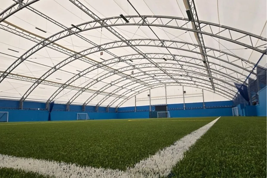 Indoor 3G sports barn at Cefn Hengoed Leisure Centre