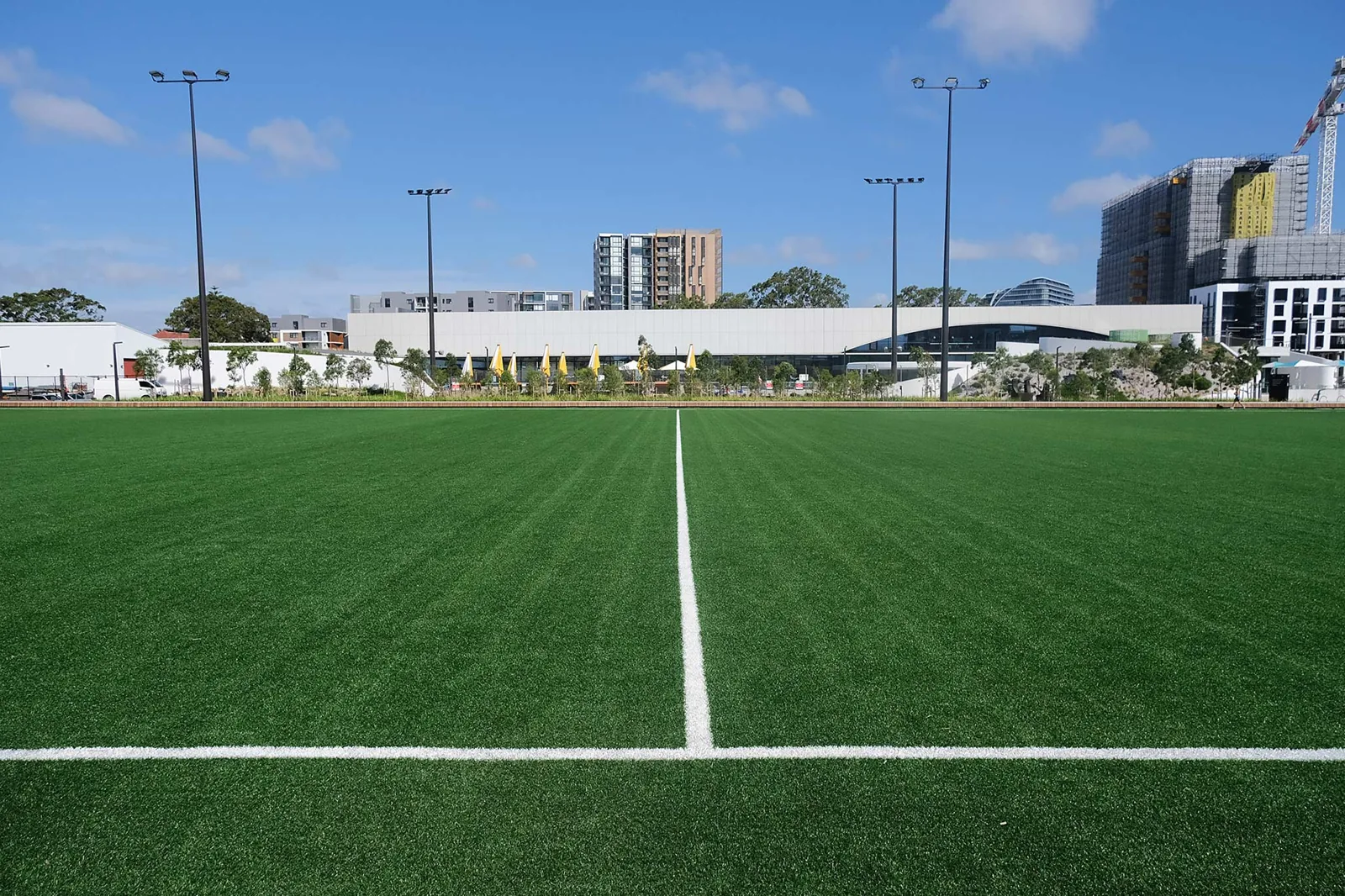 Synthetic sportsfield at Gunyama Park, Zetland